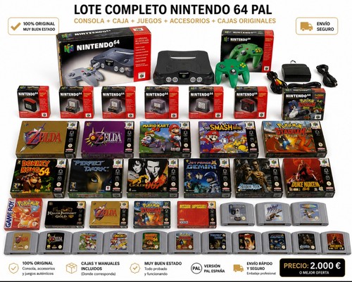 Colección nintendo pal - 64,